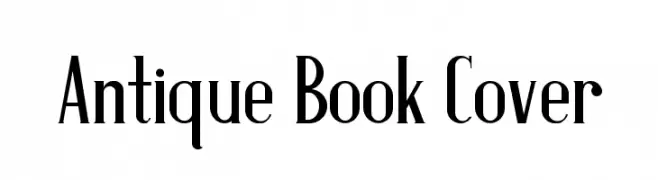Antique Book Cover  Free Fonts Download