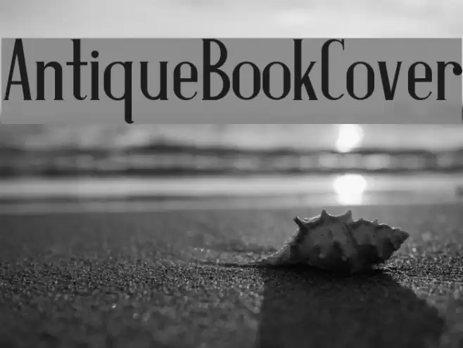 Antique Book Cover Fonte examples