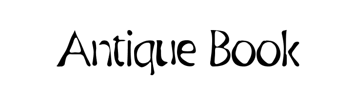 Antique Book Font