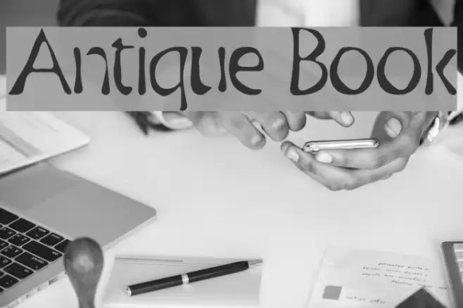 Antique Book Font examples
