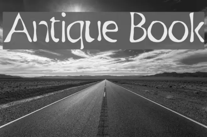 Antique Book Font examples