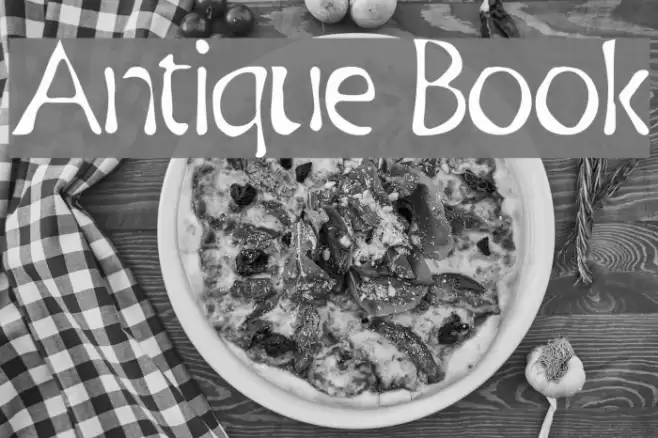Antique Book Font examples