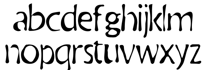 Antique Book Font LOWERCASE