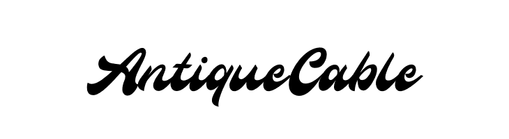 Antique Cable  Fuentes Gratis Descargar