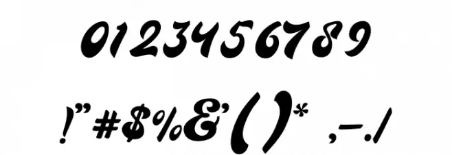 Antique Cable Font OTHER CHARS