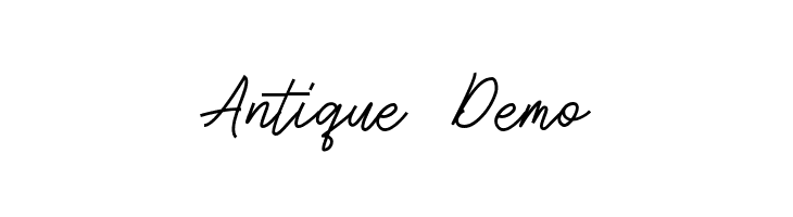 Antique Demo  Скачать бесплатные шрифты
