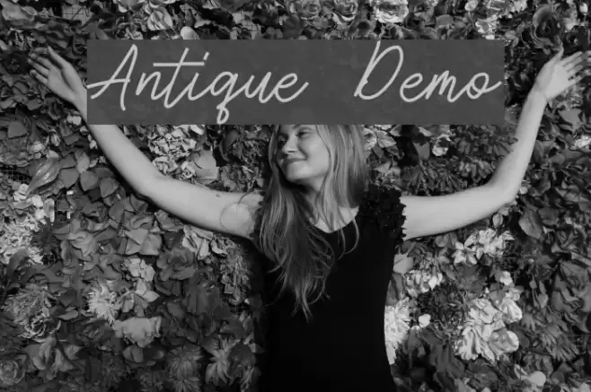 Antique Demo Font examples