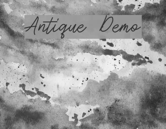Antique Demo Font examples