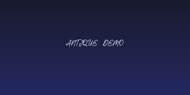 Antique Demo Social Header