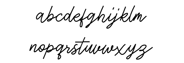 Antique Demo Font LOWERCASE