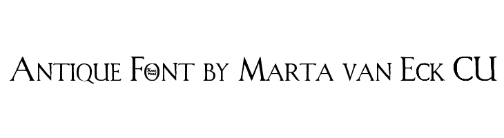 Antique Font by Marta van Eck CU  フリーフォントのダウンロード
