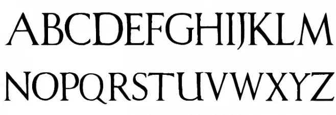 Antique Font by Marta van Eck CU Schriftart Groß