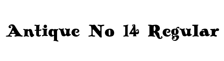 Antique No 14 Regular  font caratteri gratis