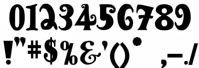 Antique No 14 Regular Font OTHER CHARS