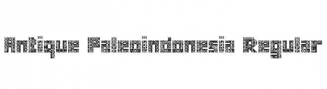 Antique Paleoindonesia Regular  Frei Schriftart Herunterladen