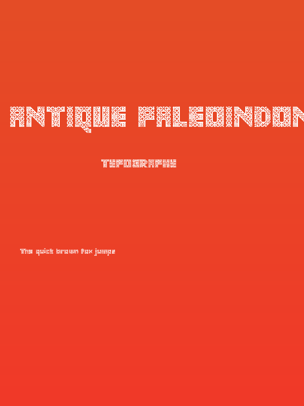 Antique Paleoindonesia Regular Poster