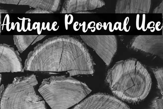 Antique Personal Use Font examples