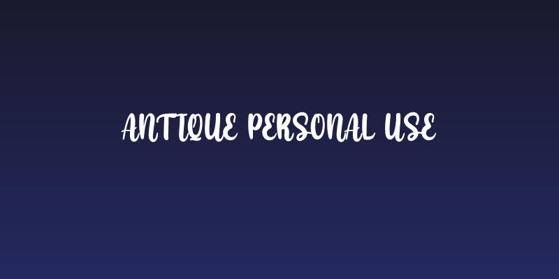 Antique Personal Use Social Header