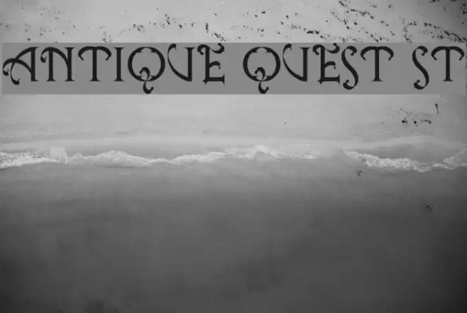 Antique Quest St Font examples