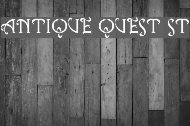 Antique Quest St Font examples