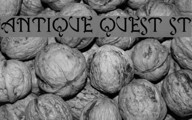 Antique Quest St Font examples