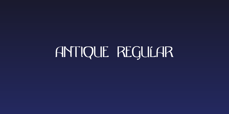 Antique Regular Social Header
