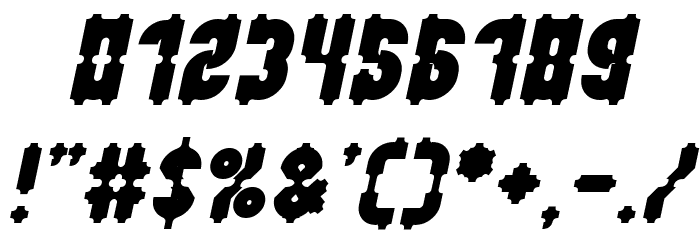 Antique Retro Bold Italic Font OTHER CHARS