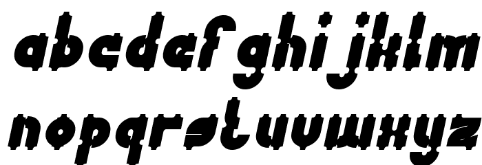Antique Retro Bold Italic Font LOWERCASE