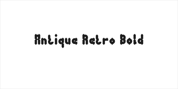 Antique Retro Bold Logo