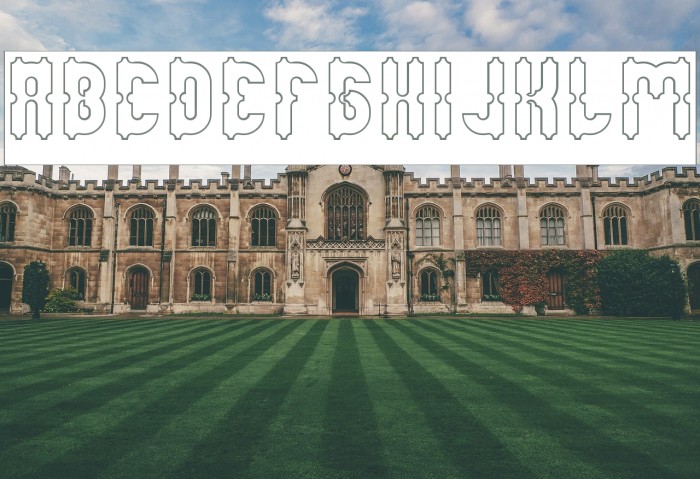 Antique Retro-Hollow Font examples