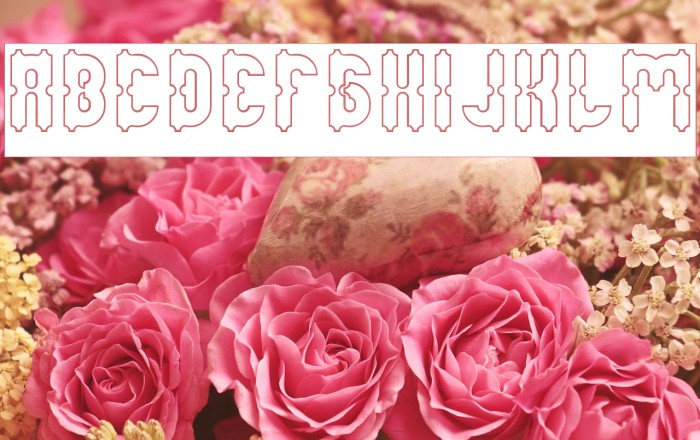 Antique Retro-Hollow Font examples