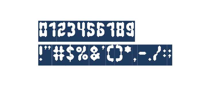 Antique Retro-Inverse Other Characters