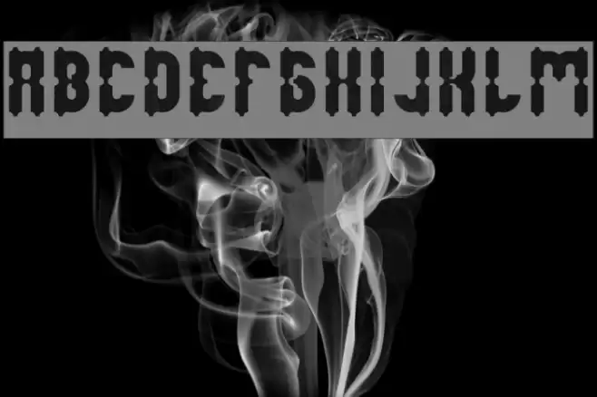 Antique Retro-Inverse Font examples