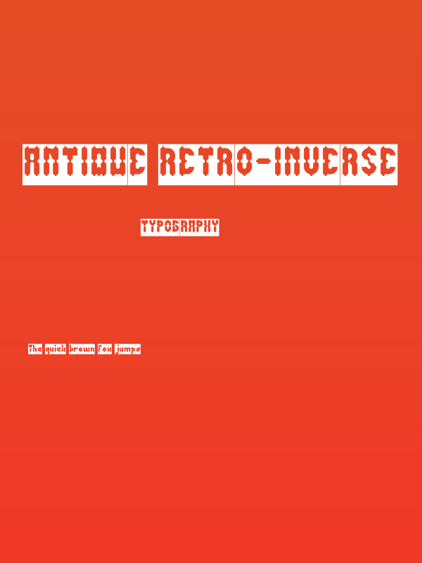 Antique Retro-Inverse Poster