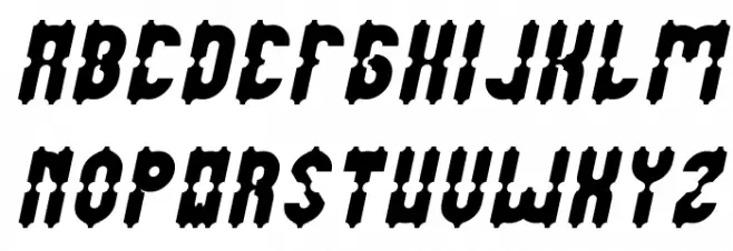 Antique Retro Italic Шрифта ВЕРХНИЙ