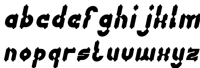 Antique Retro Italic Font LOWERCASE