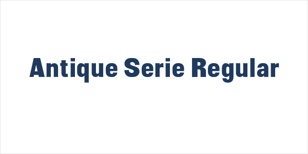 Antique Serie Regular Logo