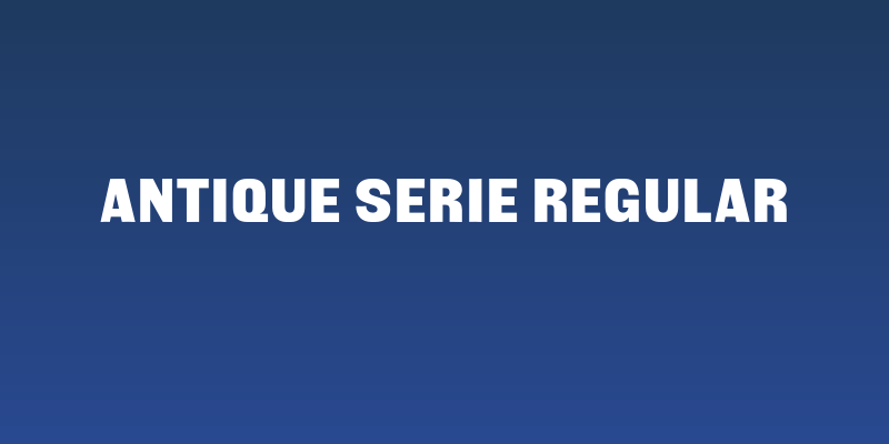 Antique Serie Regular Social Header