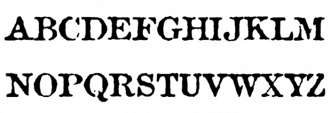 Antique Type Polices MAJUSCULES