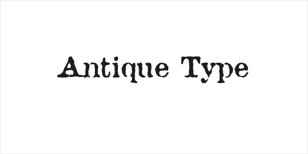 Antique Type Logo