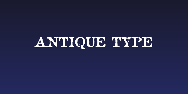 Antique Type Social Header