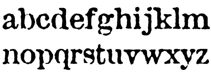 Antique Type Font LOWERCASE