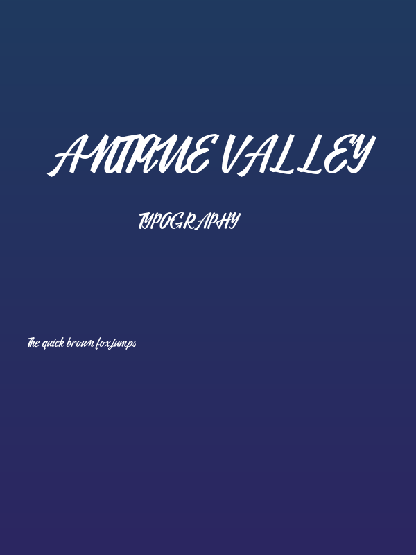 Antique Valley Poster