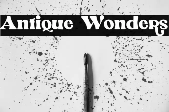 Antique Wonders Font examples
