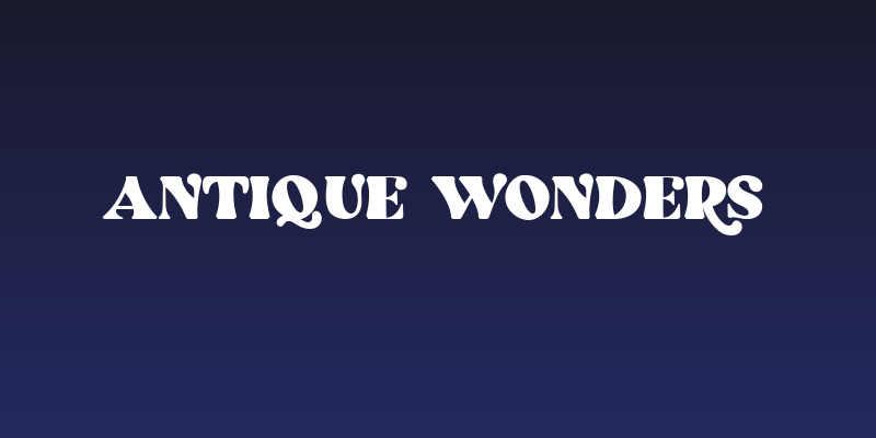 Antique Wonders Social Header