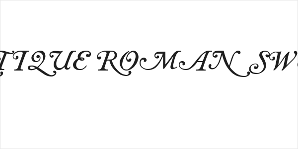 Antique roman swash Logo