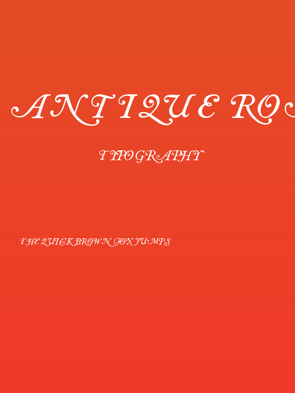 Antique roman swash Poster