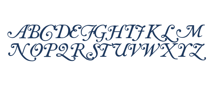 Antique roman swash Lowercase