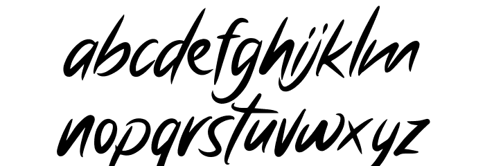 Antique Font LOWERCASE