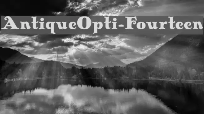 AntiqueOpti-Fourteen Font examples
